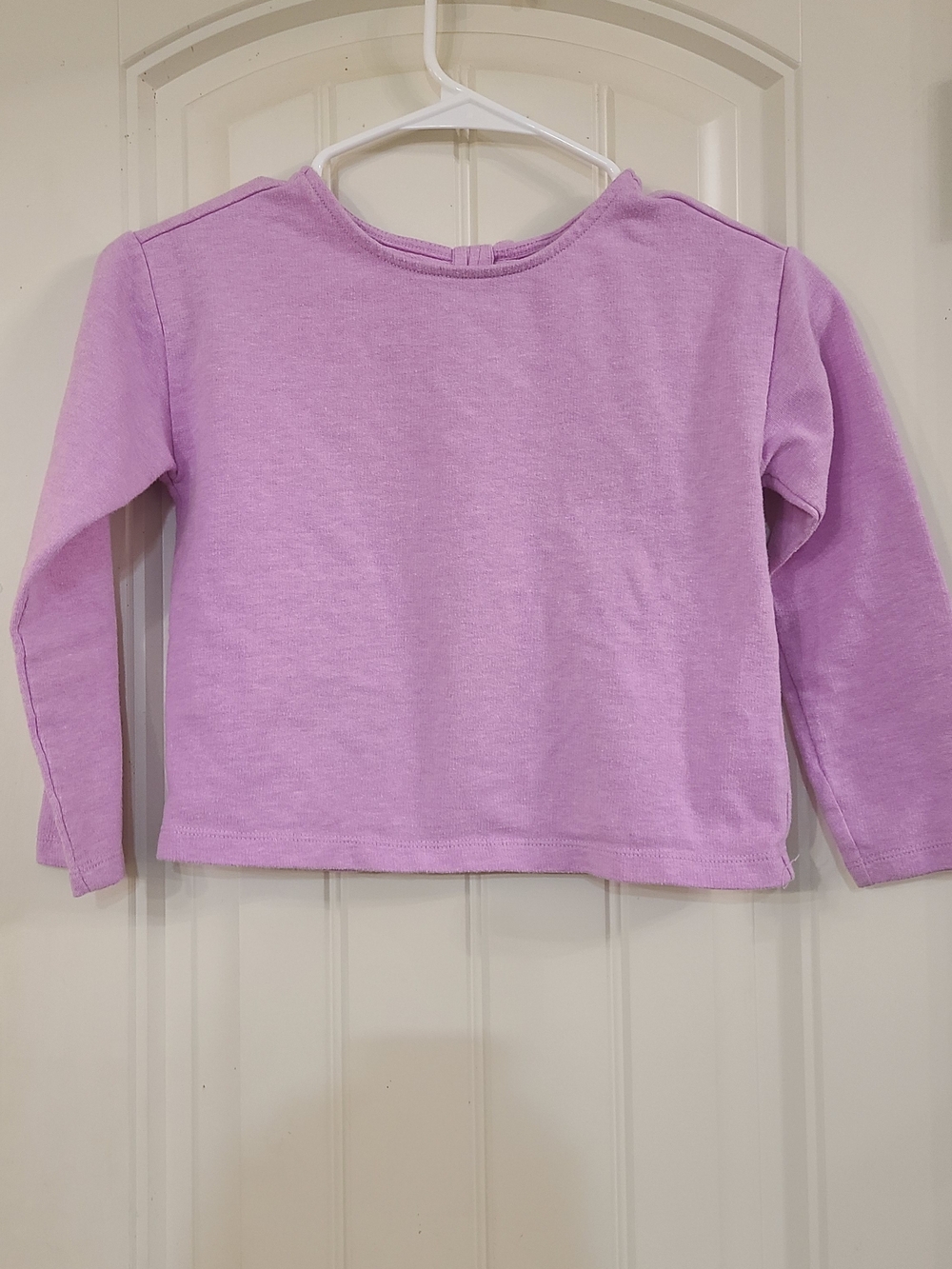 Crazy 8 Lavender Long-Sleeve Tee With Criss Cross Back Girls Size S